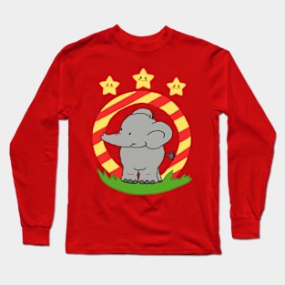 Cute Elephant Long Sleeve T-Shirt